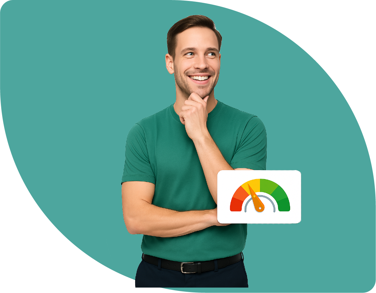 Thoughtful man - considering a bad credit loan with Able Loans